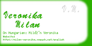 veronika milan business card